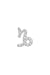 Diamond Capricorn Earring