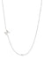 Large Asymmetrical Initial & Diamond Necklace - 14K White